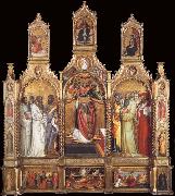 Giovanni dal ponte Polyptych of the Ascension of Saint John the Evangelist oil painting on canvas